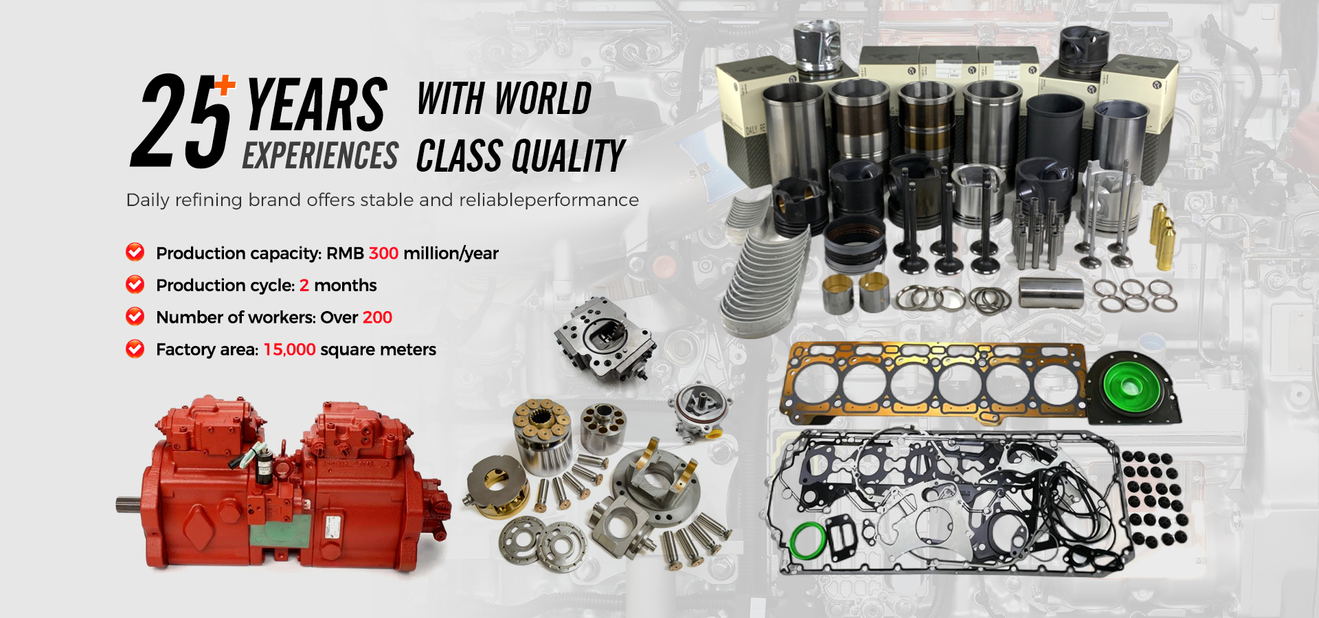 qualité Pièces de moteur pour Caterpillar usine